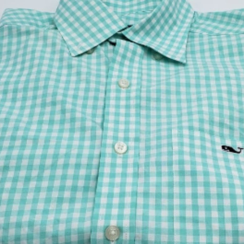Vineyard Vines Gingham Slim Fit Tucker Shirt